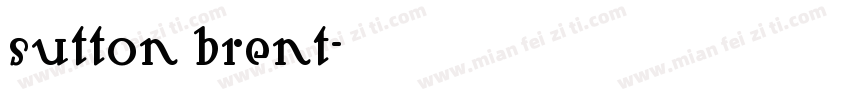 sutton brent字体转换